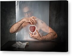 Glass Heart Acrylic Prints