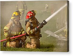 Fire Fighter Acrylic Prints