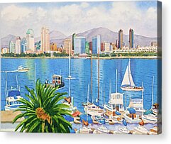 San Diego Skyline Acrylic Prints