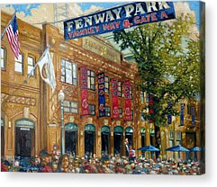 Fenway Park Paintings Acrylic Prints