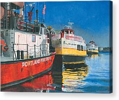 Fireboat Acrylic Prints