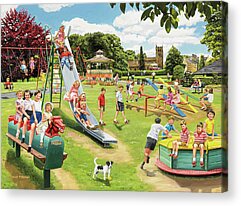 Playground Paintings Acrylic Prints