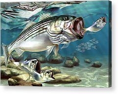 Wall Art Tapestry Striped Bass Desgin Big Fish Decor for Bedroom TV Backdrop 