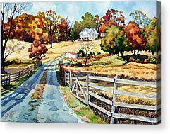 Road Shadows Acrylic Prints