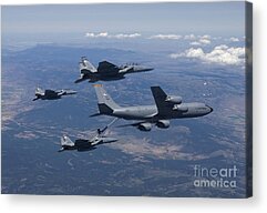 In-flight Refueling Acrylic Prints