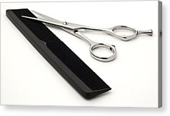 Barber Shears Acrylic Prints