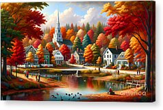 Autumn Scenes Digital Art Acrylic Prints