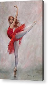 Dance Ballet Roses Acrylic Prints