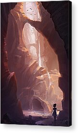 Cave Waterfall Acrylic Prints