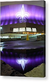 New Orleans Saints Fleur De Lis Who Dat Acrylic Prints