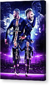 Neymar Da Silva Santos Junior Acrylic Prints