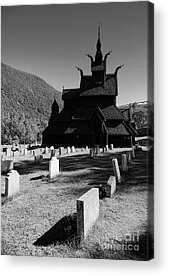 Stave Church Old Wooden Church Acrylic Prints