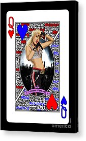Gwen Stefani Acrylic Prints