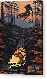 Mountain Bikes Acrylic Prints