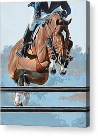 Show Horse Paintings Acrylic Prints