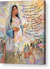 Mary The Mother Of God Acrylic Prints