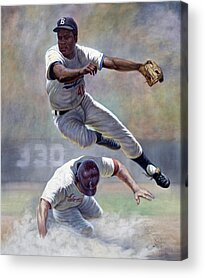 Hitter Paintings Acrylic Prints