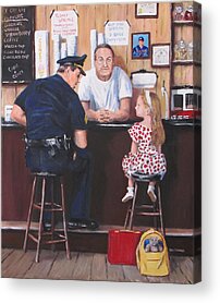 Police Community Relations Acrylic Prints