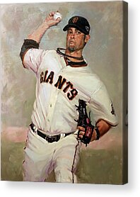 Sf Giants Vogelsong Acrylic Prints