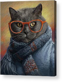 British Shorthair Cat Acrylic Prints