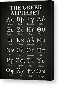 Alphabet Letters Acrylic Prints