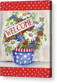 Fourth Of July Sign Acrylic Prints
