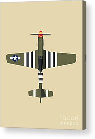 P51d Mustang Acrylic Prints