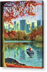 Central Park Lake Acrylic Prints