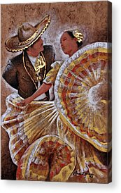 Folkloric Dresses Acrylic Prints