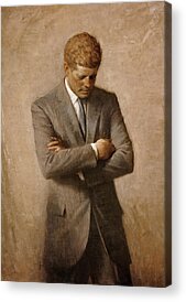 President Kennedy Paintings Acrylic Prints