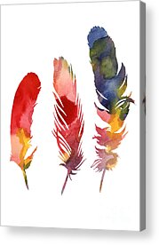 Designs Similar to Three feather watercolor poster