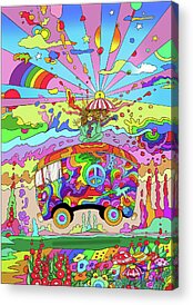Hippie Bus Acrylic Prints