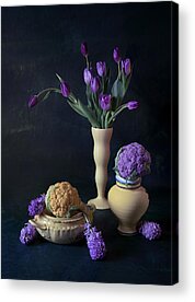Purple Cauliflower Acrylic Prints