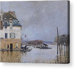 The Flood At Port-marly Acrylic Prints