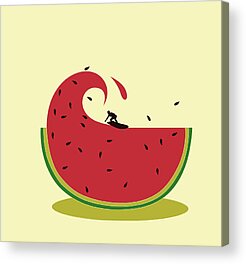 Watermelon Seed Acrylic Prints
