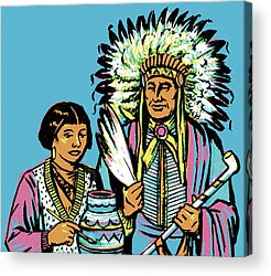 Native American Pottery Acrylic Prints