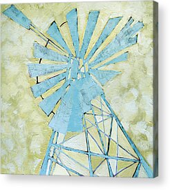 Abstract Windmill Paintings Acrylic Prints