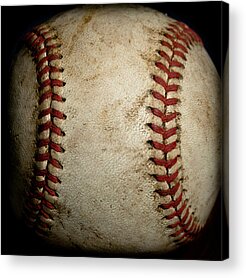 Baseball Stitch Photos Acrylic Prints
