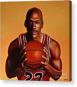 Sports Portrait Paintings Acrylic Prints