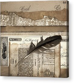 Designs Similar to Old Papers and a Feather