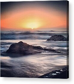 Sunrise Over Ocean Acrylic Prints