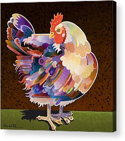 Pet Chickens Acrylic Prints