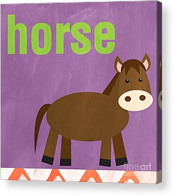 Purple Horse Acrylic Prints