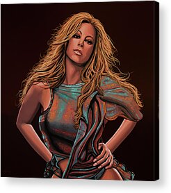 Mariah Carey Paintings Acrylic Prints