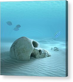 Designs Similar to Skull on sandy ocean bottom