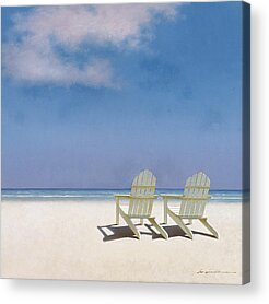 Looking Out Into The Ocean Acrylic Prints