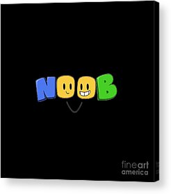 Roblox Noob  Canvas Print for Sale by AshleyMon75003