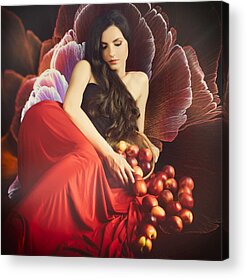 Passion Fruit Flower Acrylic Prints
