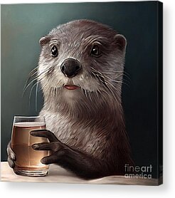 Asian Otter Acrylic Prints