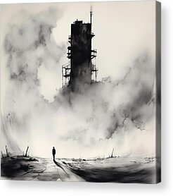 Fog Drawings Acrylic Prints